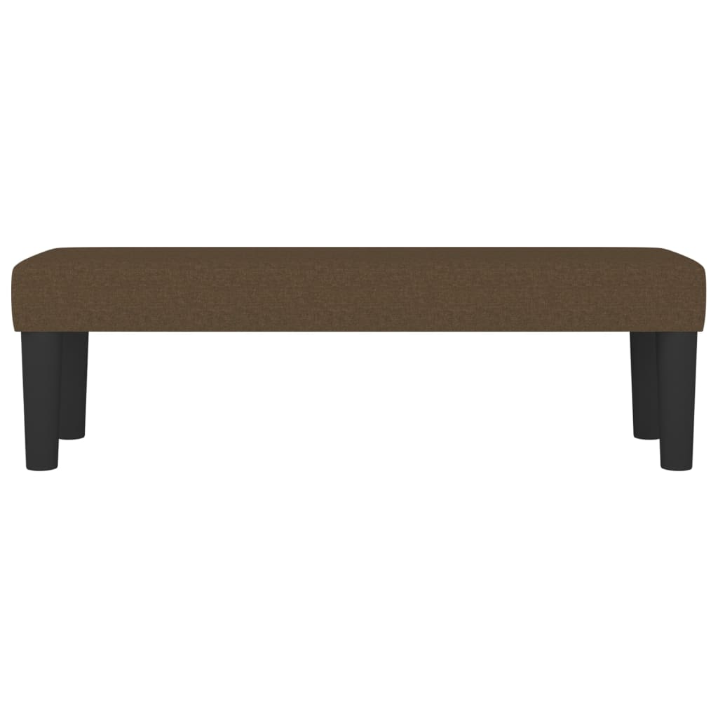 Banc Marron foncé 100x30x30 cm Tissu - XIOS