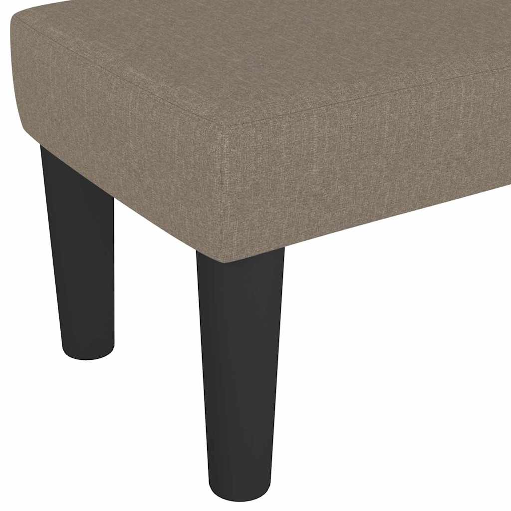 Banc Taupe 100x30x30 cm Tissu - XIOS