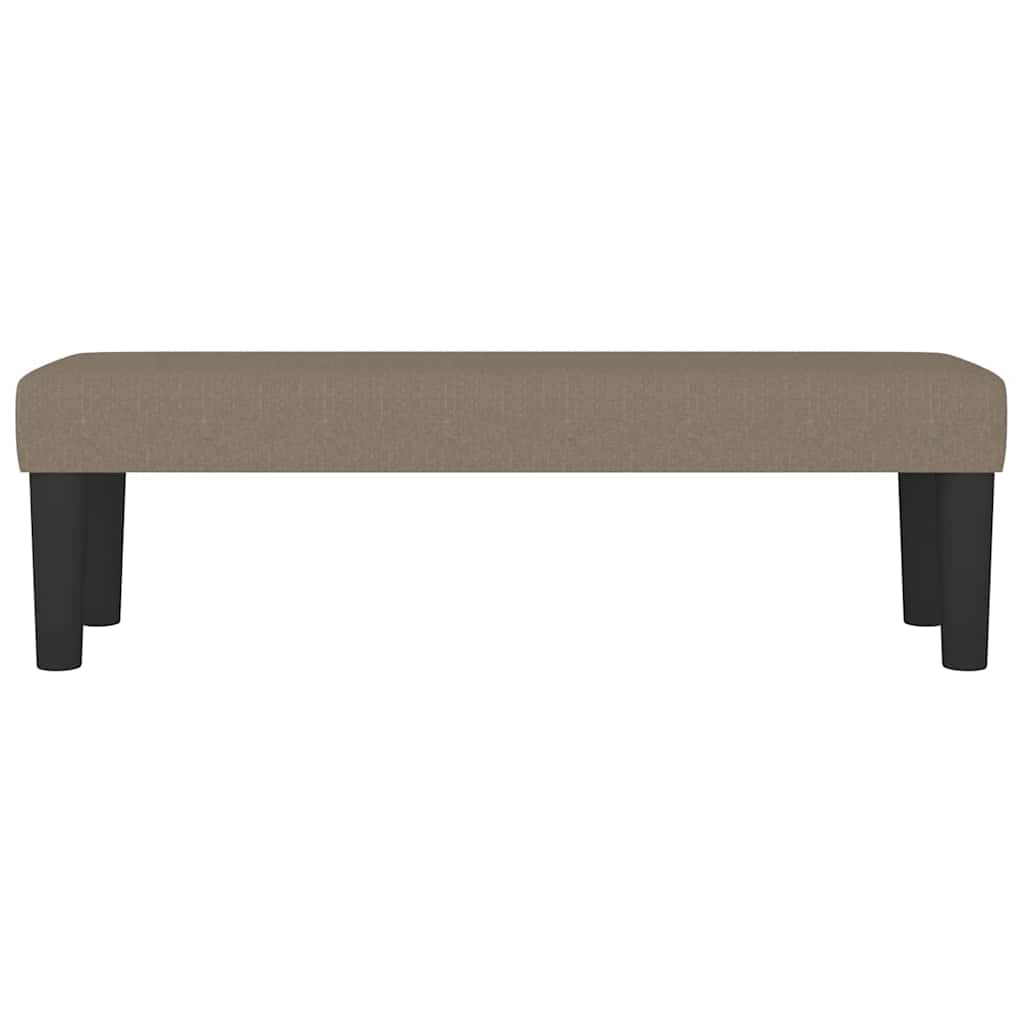 Banc Taupe 100x30x30 cm Tissu - XIOS