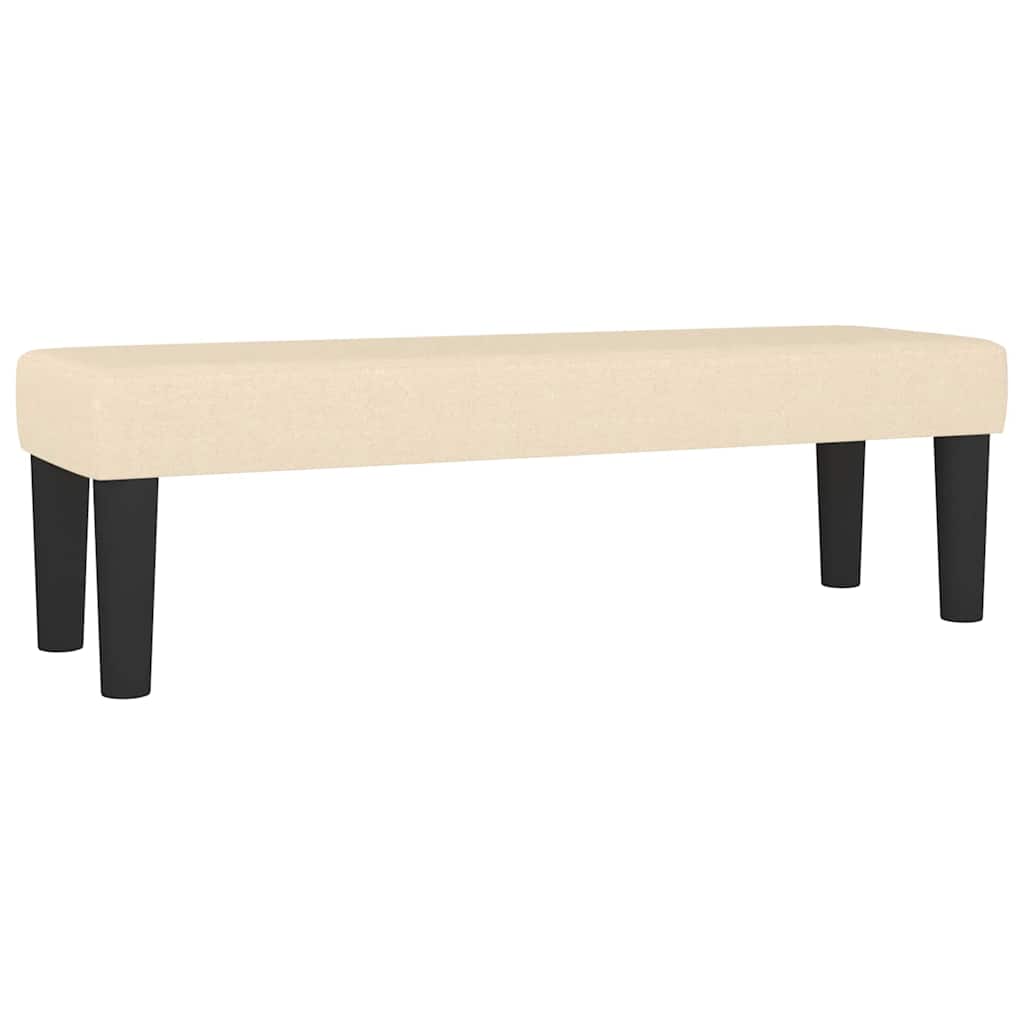 Banc Crème 100x30x30 cm Tissu - XIOS