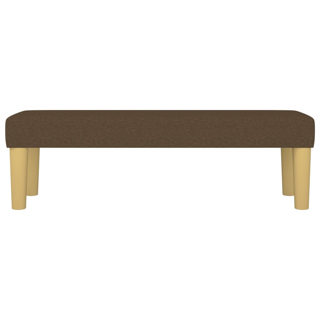 Banc Marron foncé 100x30x30 cm Tissu - XIOS
