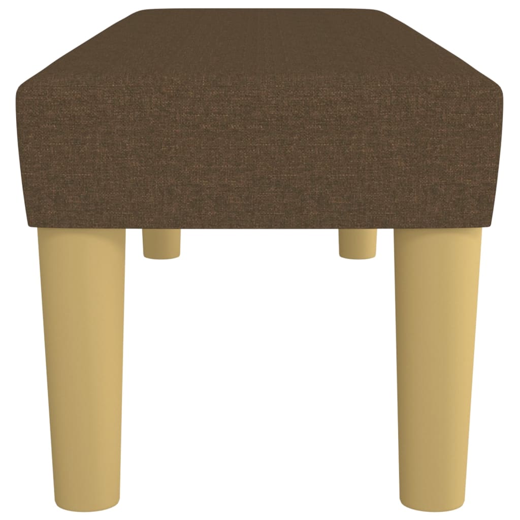 Banc Marron foncé 100x30x30 cm Tissu - XIOS