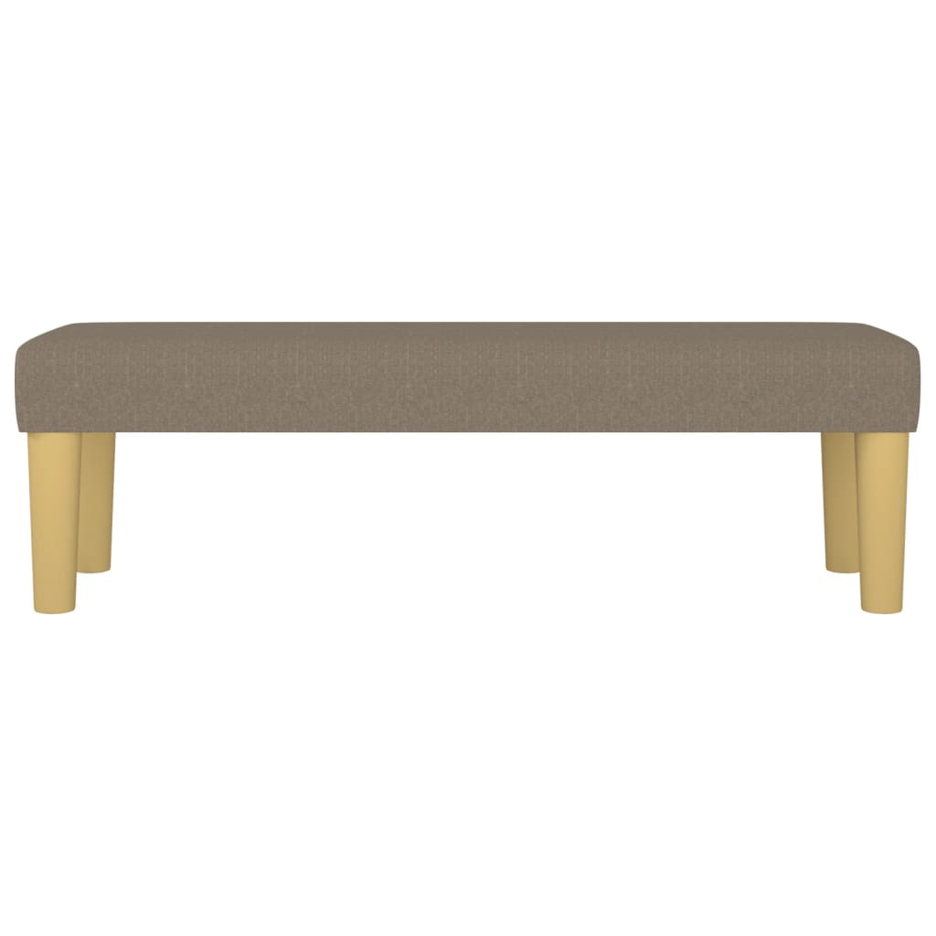 Banc Taupe 100x30x30 cm Tissu - XIOS