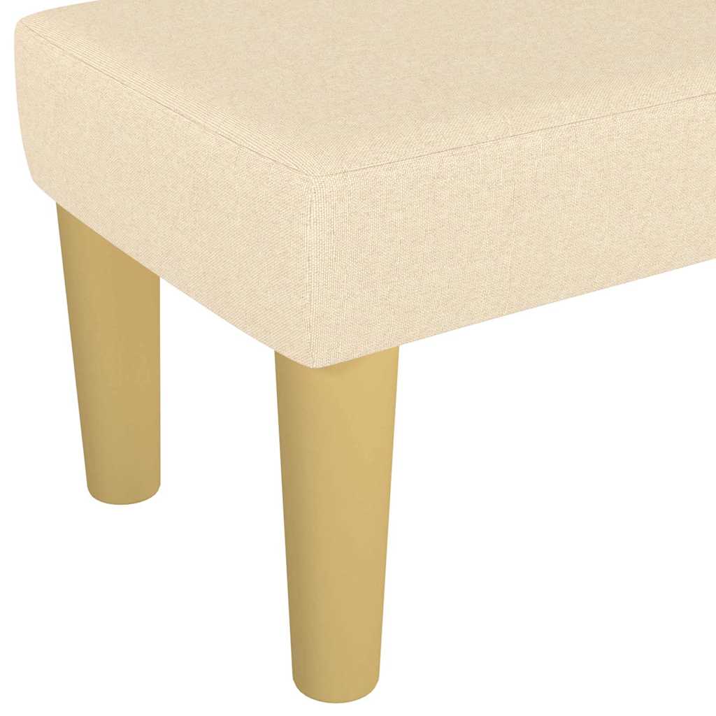 Banc Crème 100x30x30 cm Tissu - XIOS