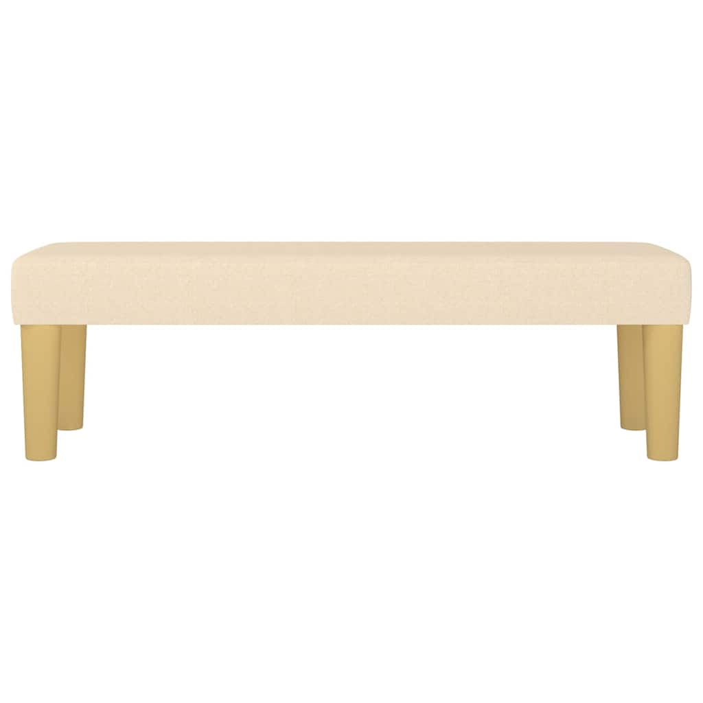 Banc Crème 100x30x30 cm Tissu - XIOS