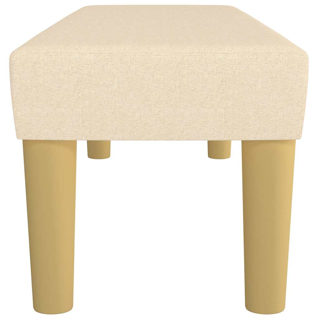 Banc Crème 100x30x30 cm Tissu - XIOS