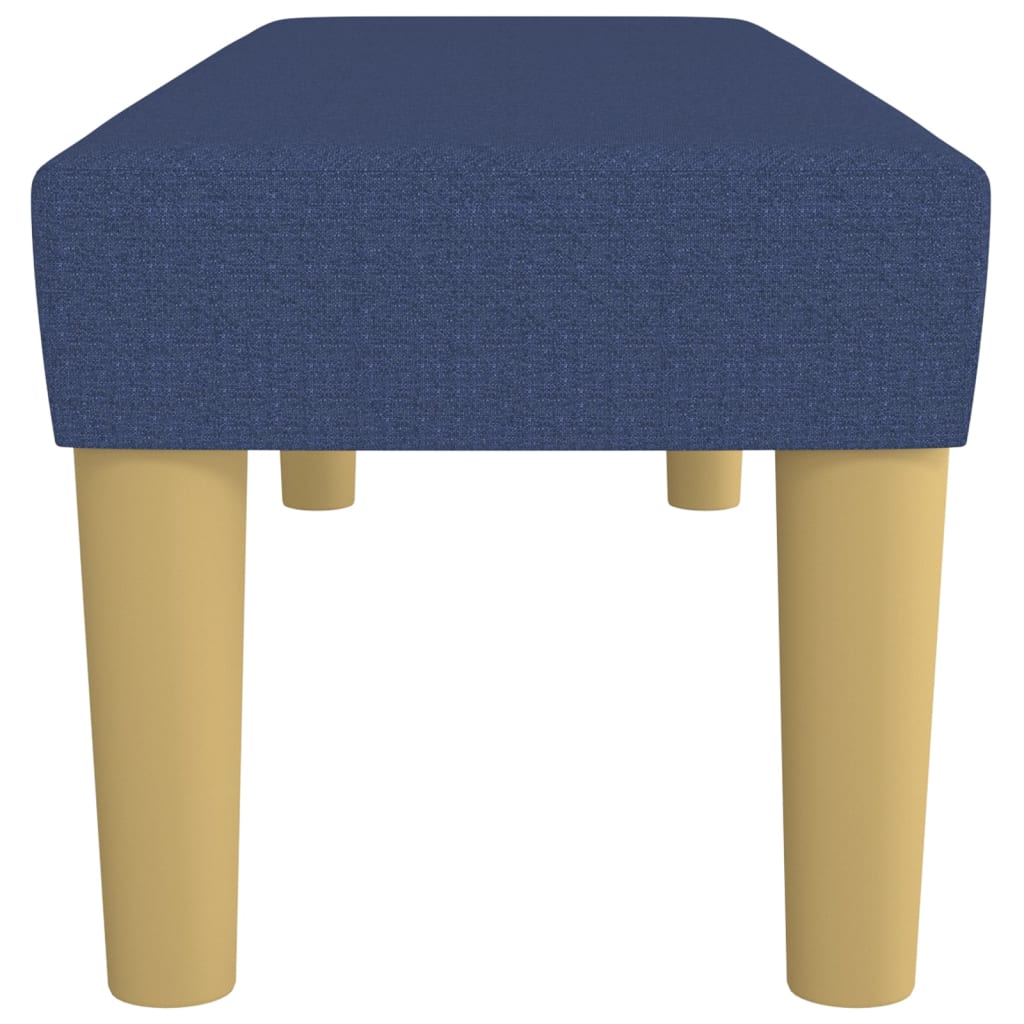 Banc Bleu 100x30x30 cm Tissu - XIOS