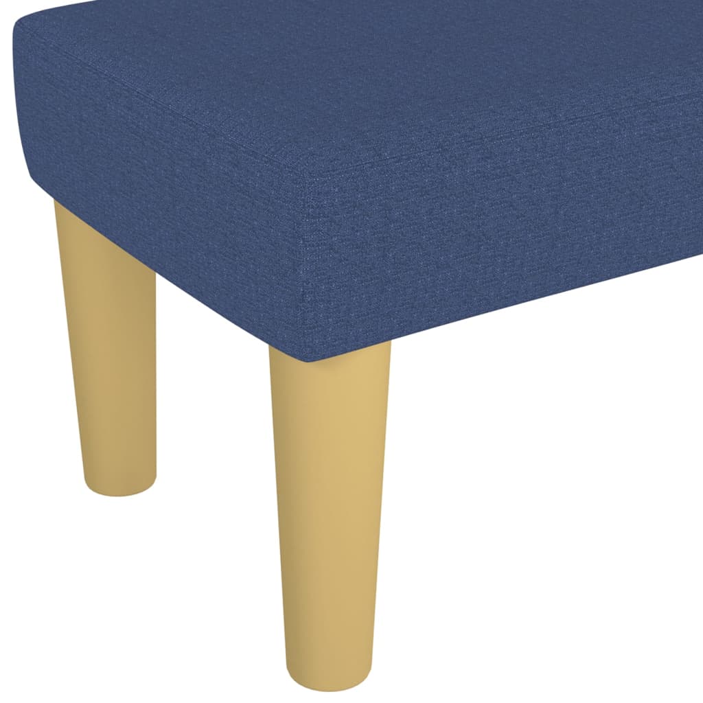 Banc Bleu 100x30x30 cm Tissu - XIOS