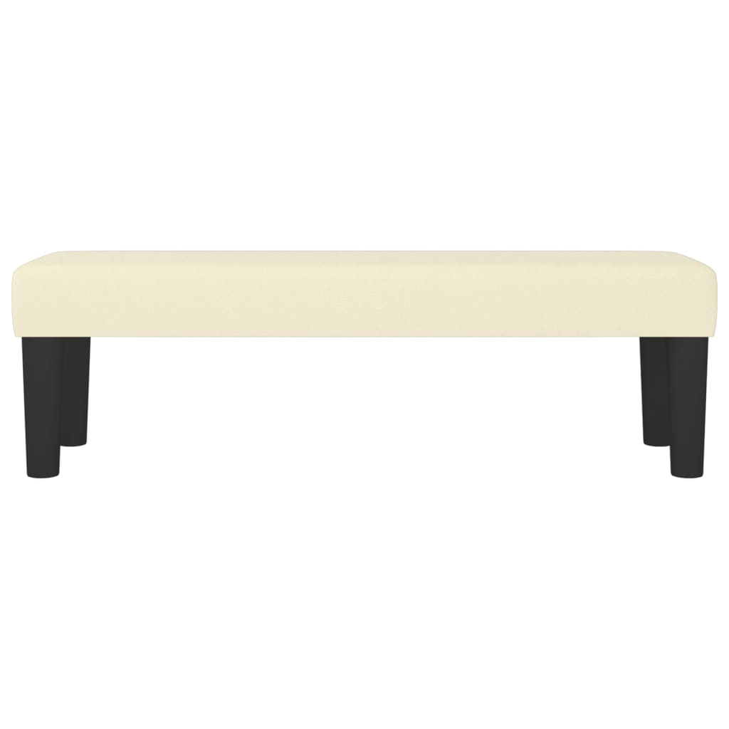 Banc Crème 100x30x30 cm Similicuir - XIOS