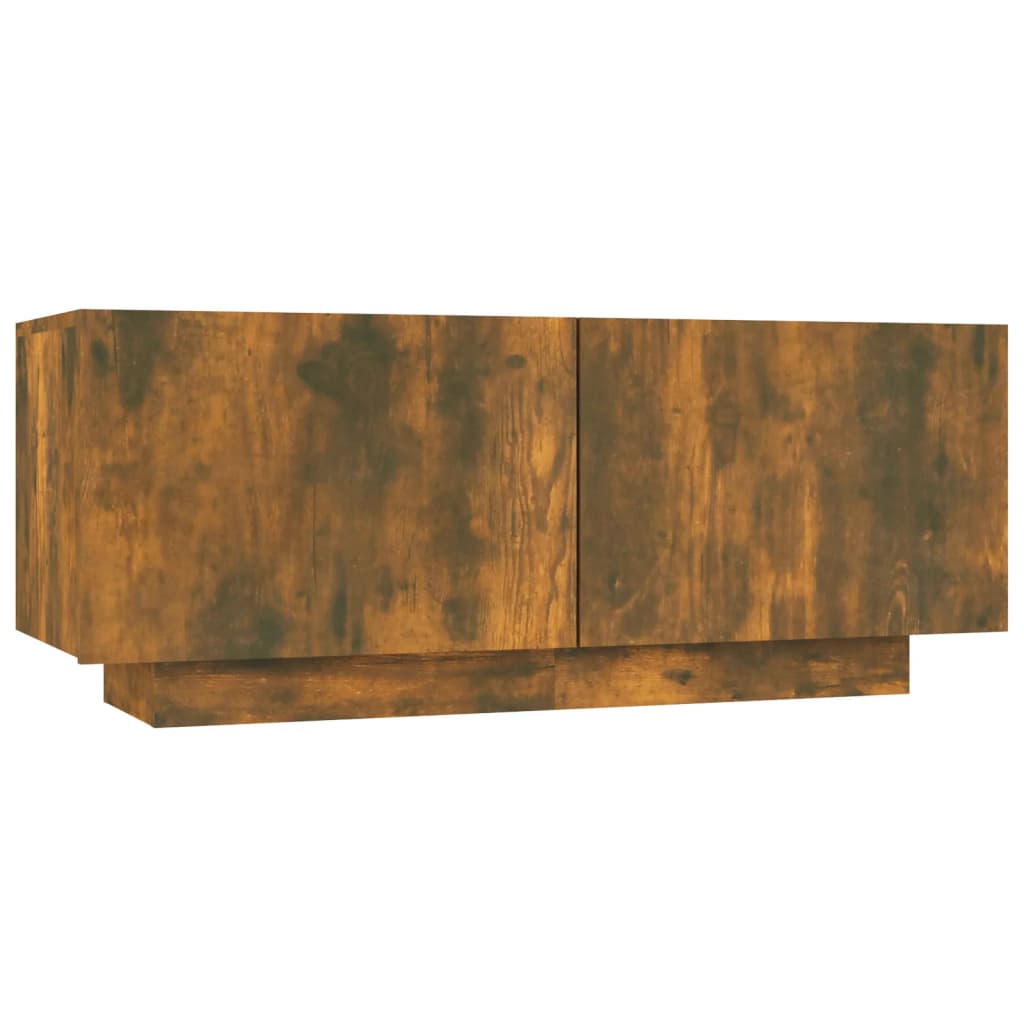 Ensemble de meubles TV avec lumières LED 2 pcs Chêne fumé - XIOS