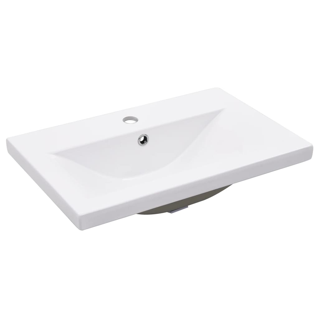 Meuble lavabo avec bassin intégré Sonoma gris Bois d'ingénierie