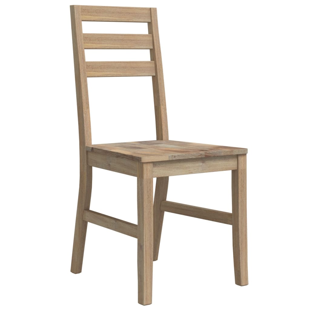 Ensemble à dîner 7 pcs Bois d'acacia solide