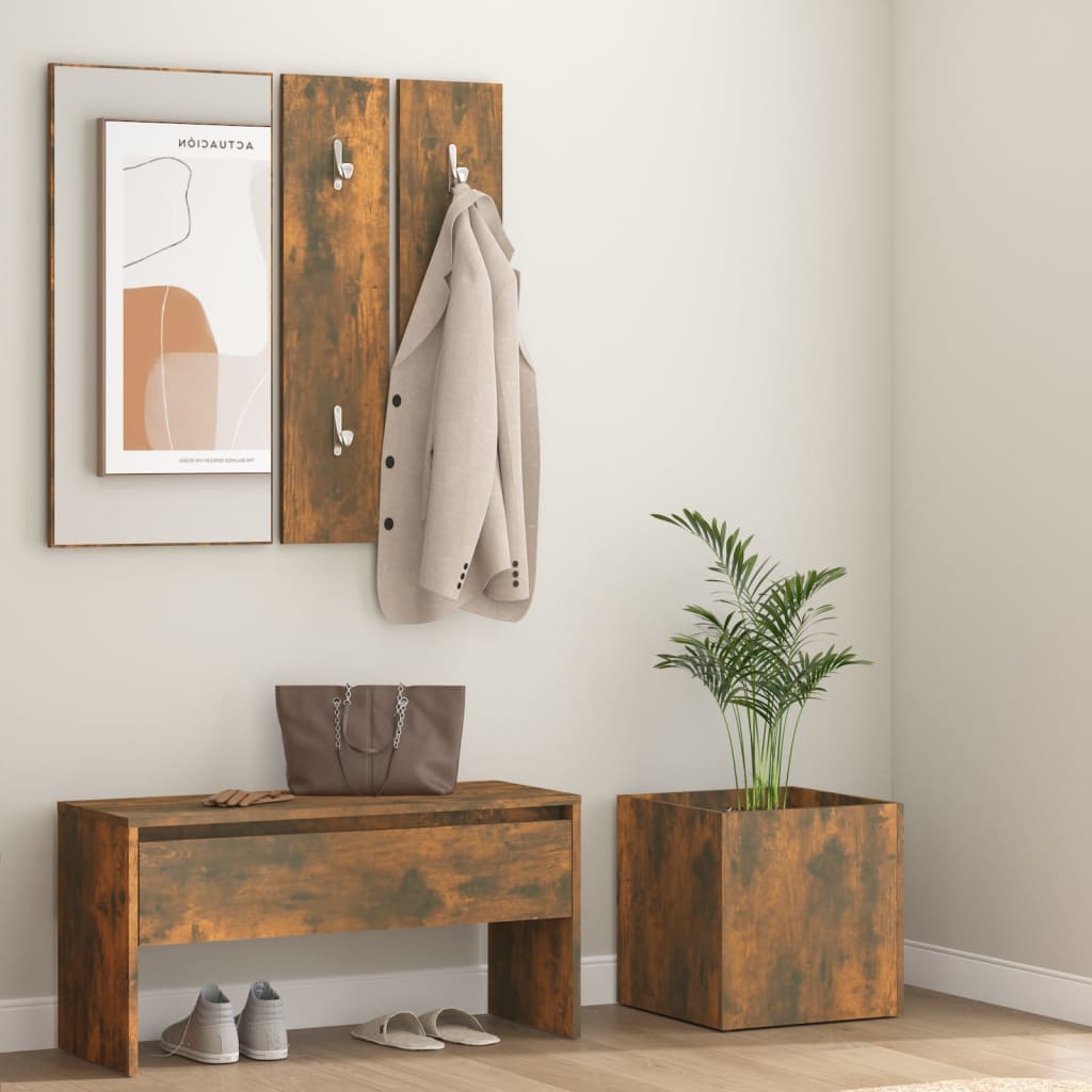 Ensemble de meubles de couloir Chêne fumé Bois d'ingénierie - XIOS