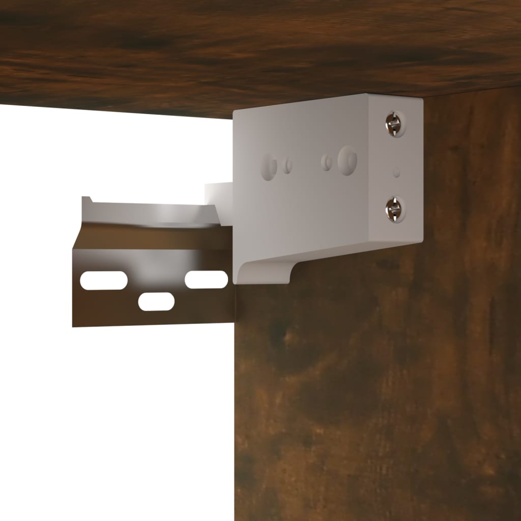 Meubles TV muraux 4 pcs Chêne fumé 60x30x30cm Bois d'ingénierie - XIOS