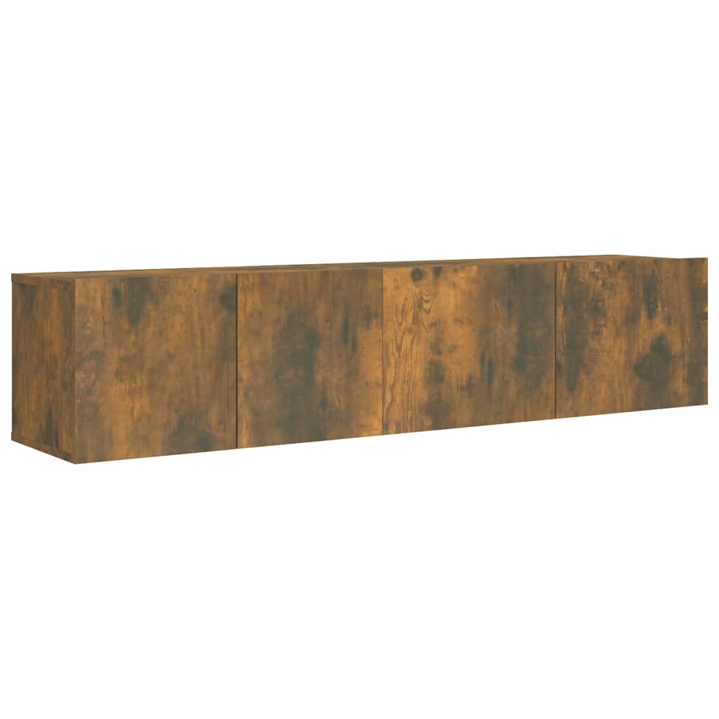 Ensemble de meubles TV 2 pcs Chêne fumé Bois d'ingénierie - XIOS