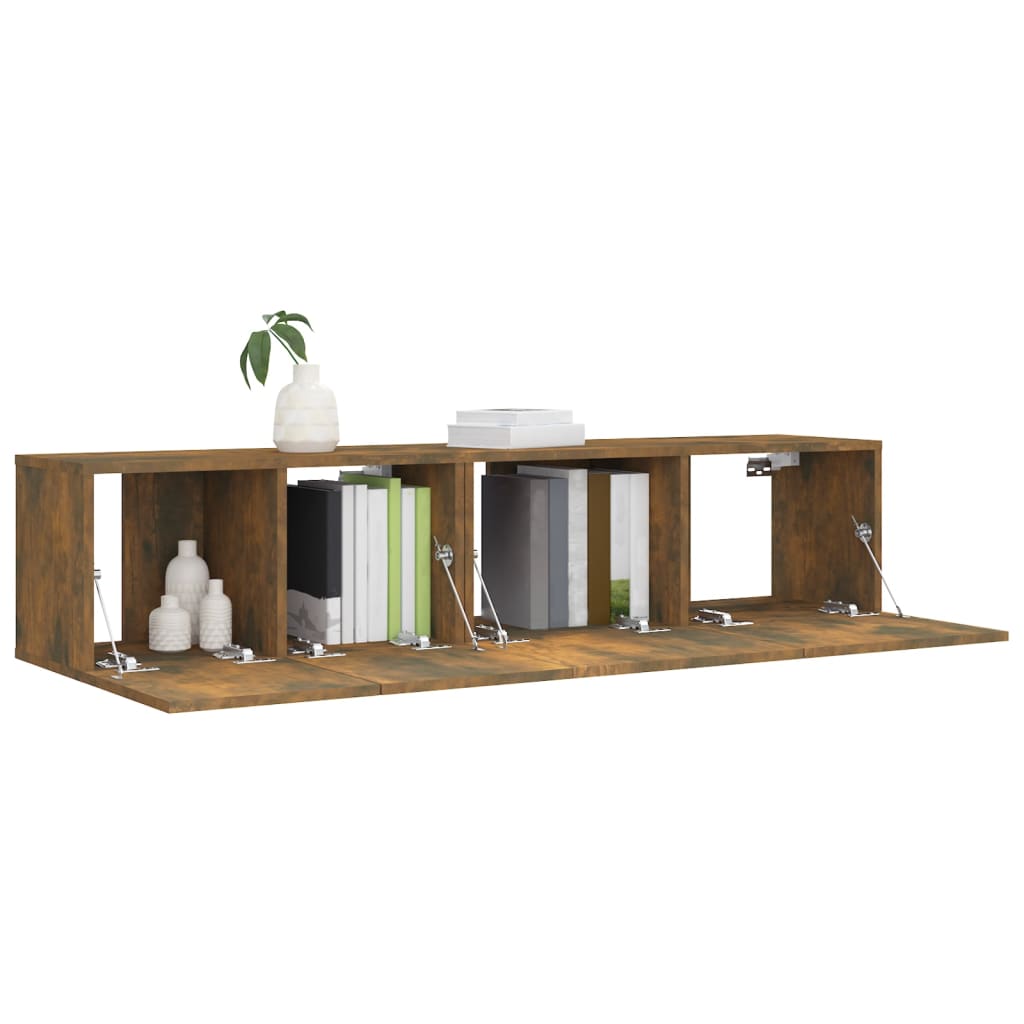 Ensemble de meubles TV 2 pcs Chêne fumé Bois d'ingénierie - XIOS