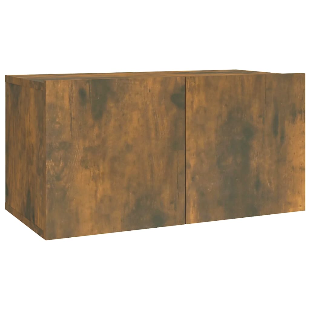 Ensemble de meubles TV 2 pcs Chêne fumé Bois d'ingénierie - XIOS