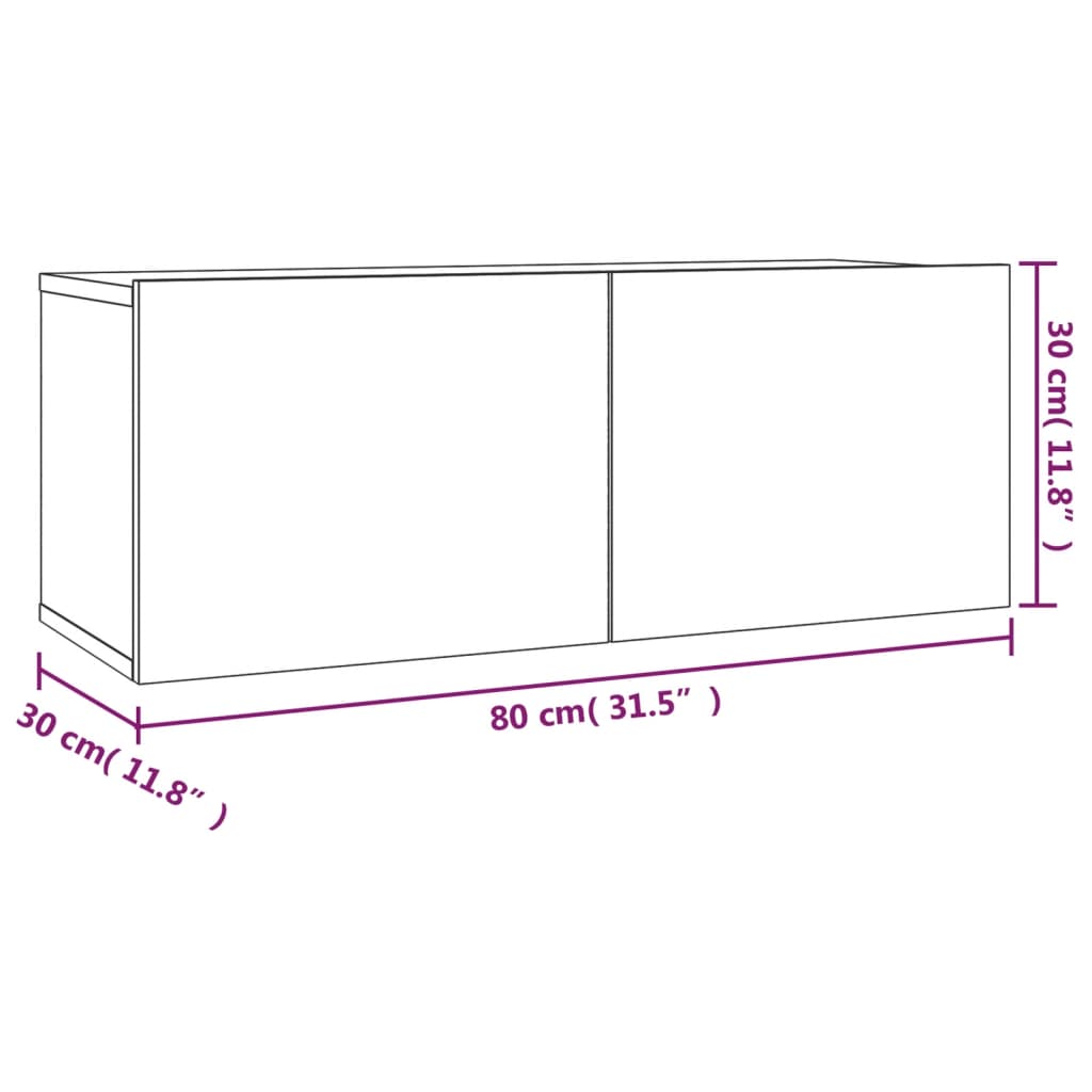 Ensemble de meubles TV 2 pcs Chêne fumé Bois d'ingénierie - XIOS