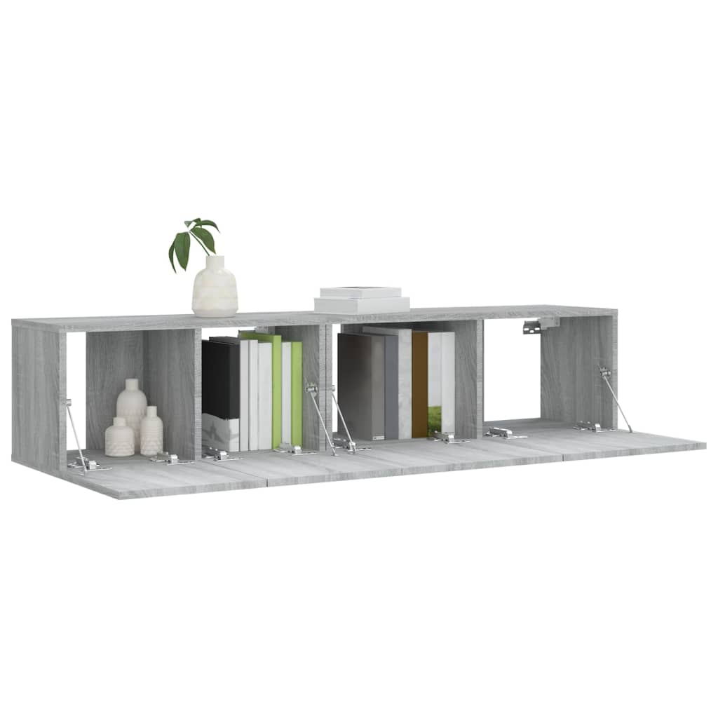 Ensemble de meubles TV 2 pcs Sonoma gris Bois d'ingénierie - XIOS