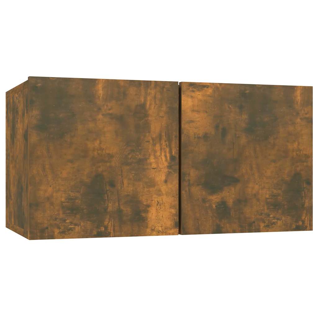 Meubles TV 8 pcs Chêne fumé 60x30x30 cm Bois d'ingénierie