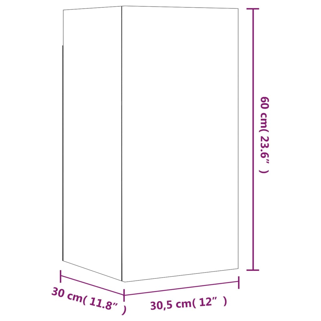 Ensemble de meubles TV 7 pcs Chêne fumé Bois d'ingénierie - XIOS