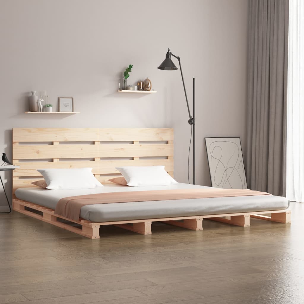 Cadre de lit sans matelas 140x200 cm bois massif de pin - XIOS