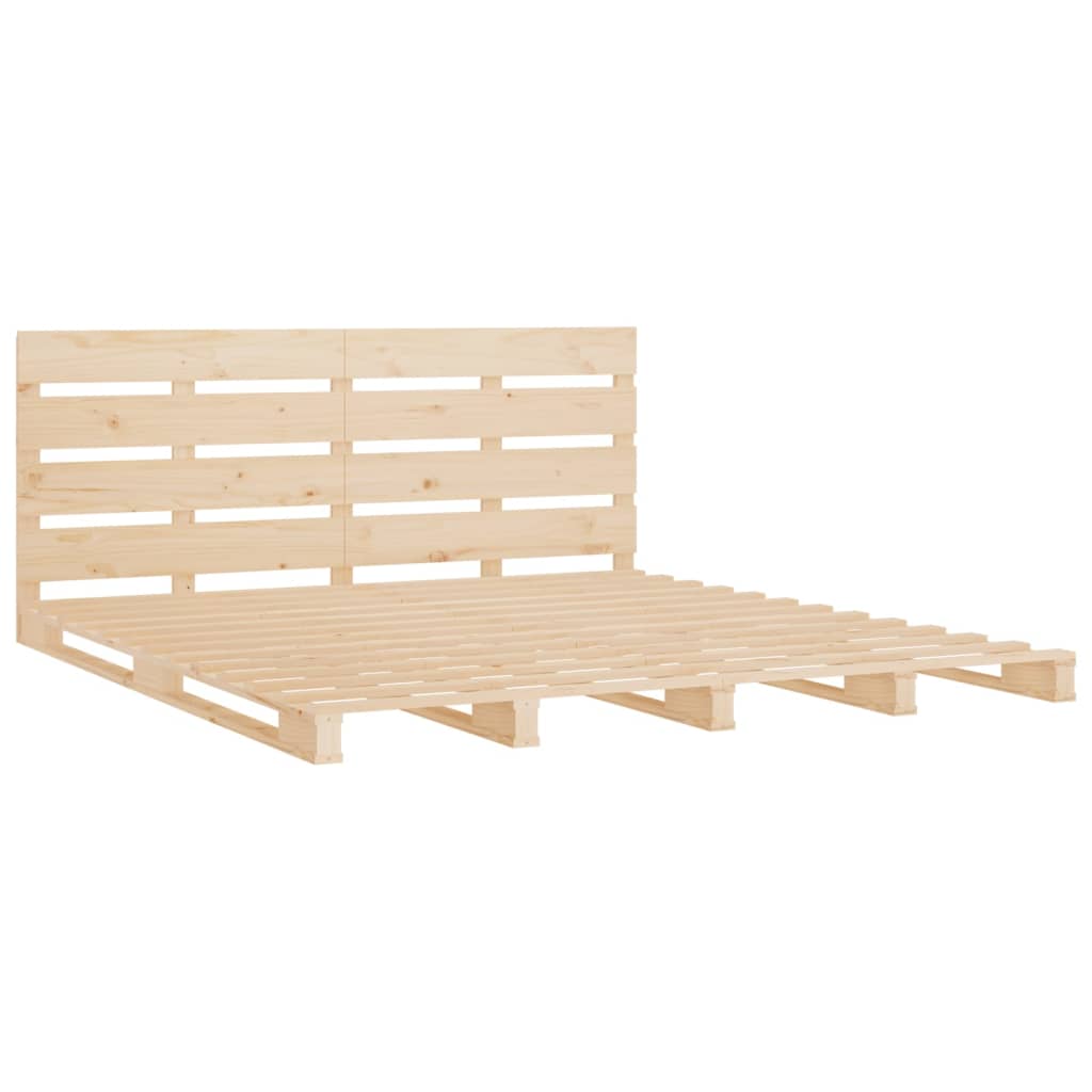 Cadre de lit sans matelas 160x200 cm bois massif de pin - XIOS