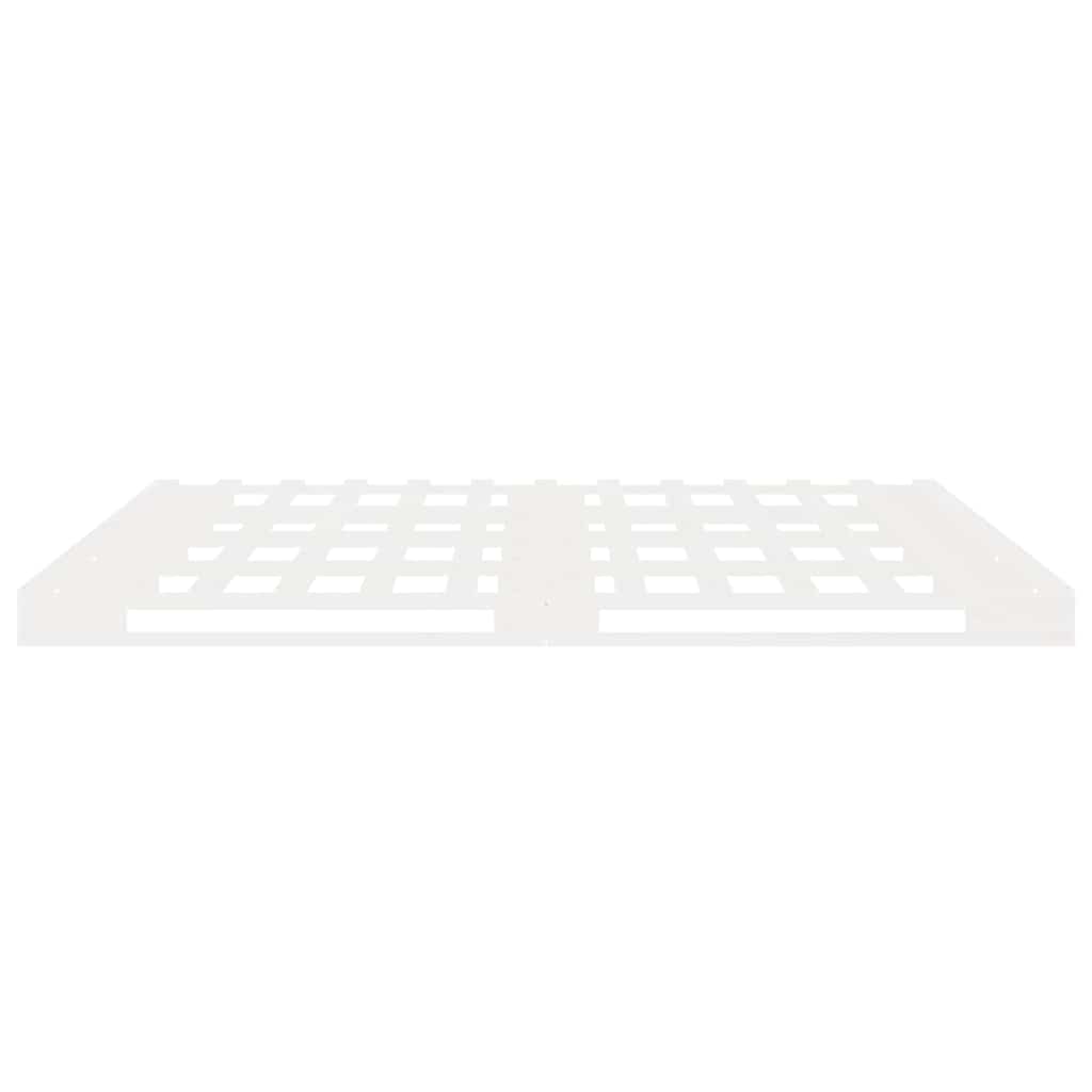 Cadre de lit sans matelas blanc 160x200 cm bois de pin massif