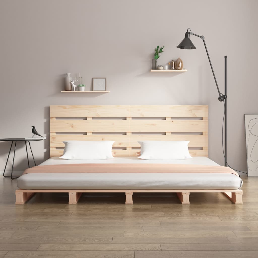 Cadre de lit sans matelas 135x190 cm bois de pin massif - XIOS