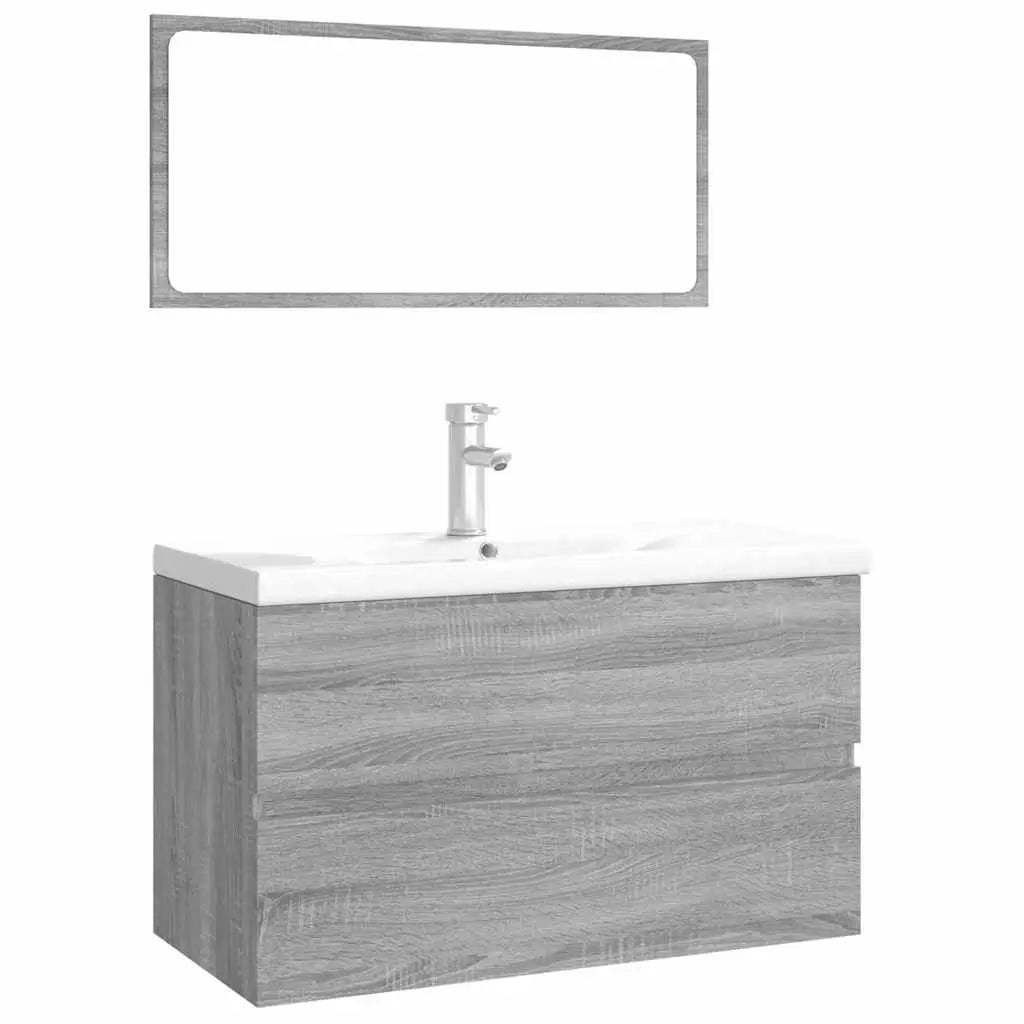 Meubles de salle de bain Sonoma gris Bois d’ingénierie - XIOS