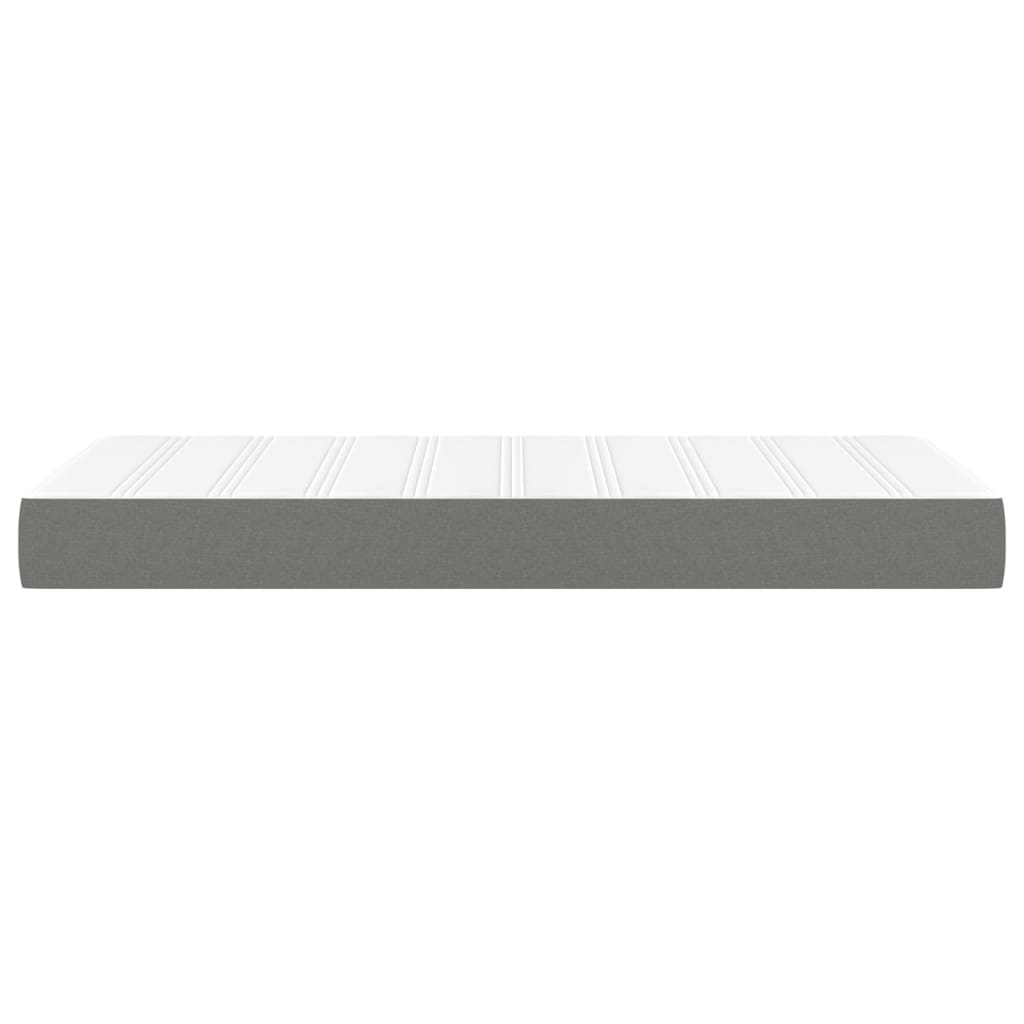 Matelas de lit à ressorts ensachés fermeté moyenne Gris foncé 80x200x20cm Tissu - XIOS