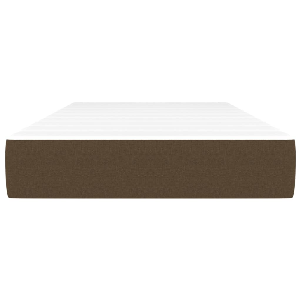 Matelas de lit à ressorts ensachés fermeté moyenne Marron foncé 80x200x20 cm - XIOS
