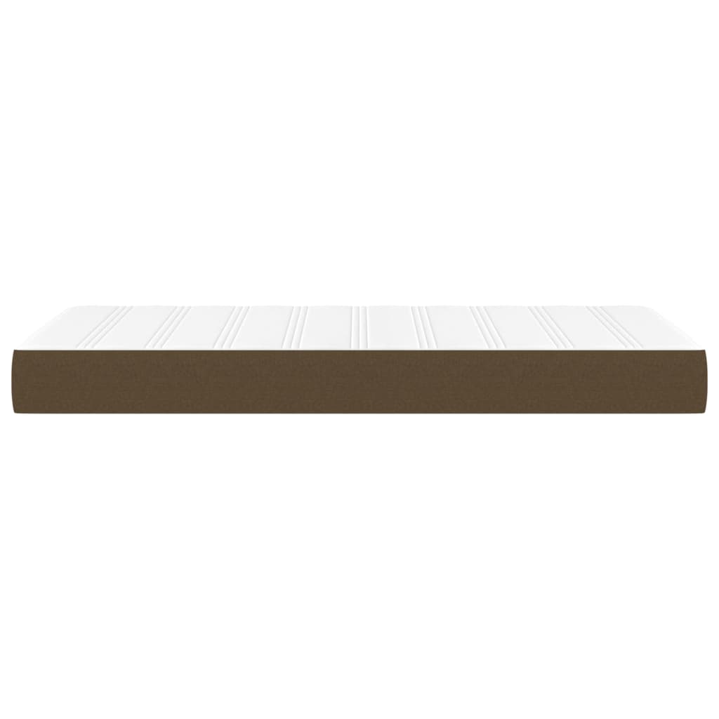 Matelas de lit à ressorts ensachés fermeté moyenne Marron foncé 80x200x20 cm - XIOS