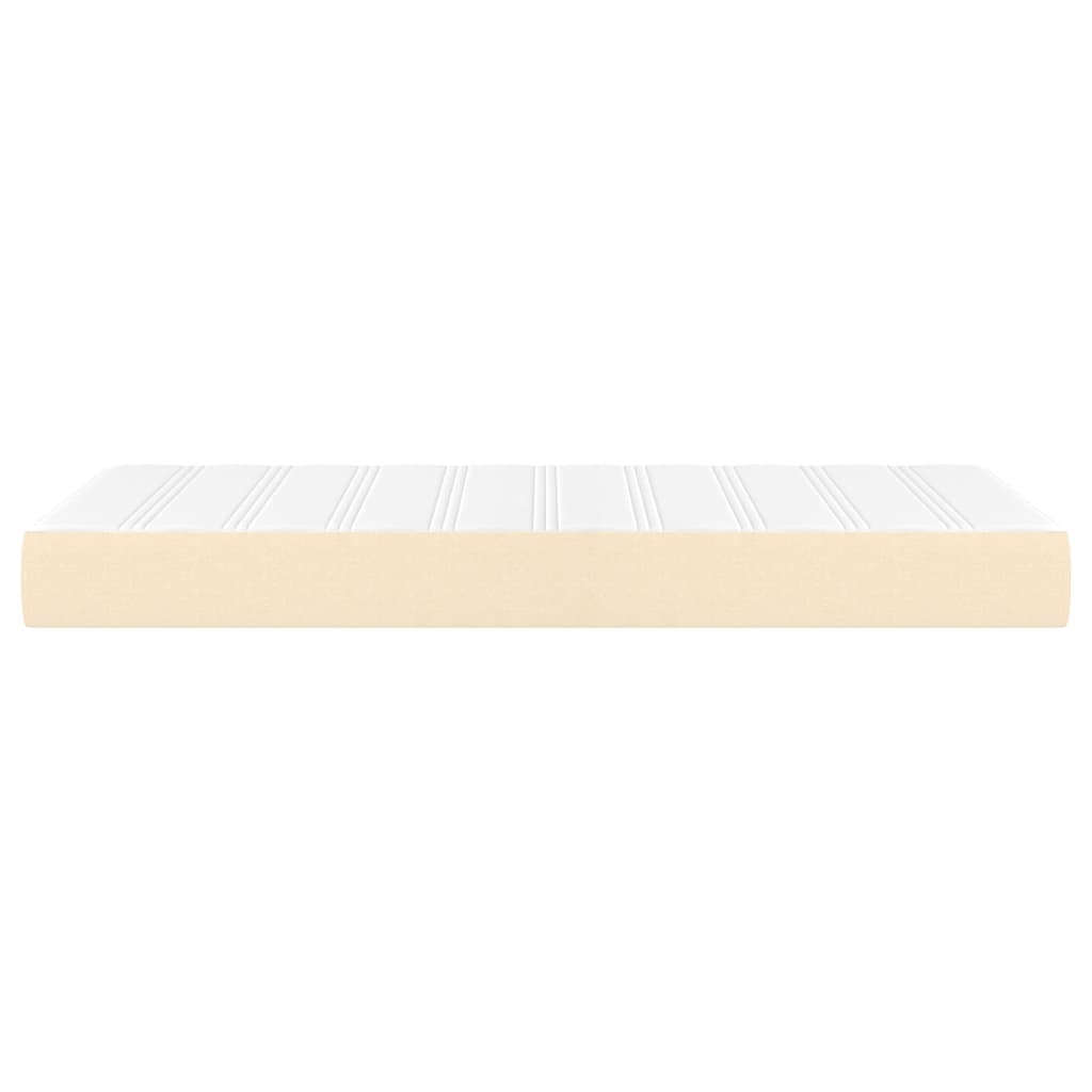 Matelas de lit à ressorts ensachés fermeté moyenne Crème 80x200x20 cm Tissu - XIOS