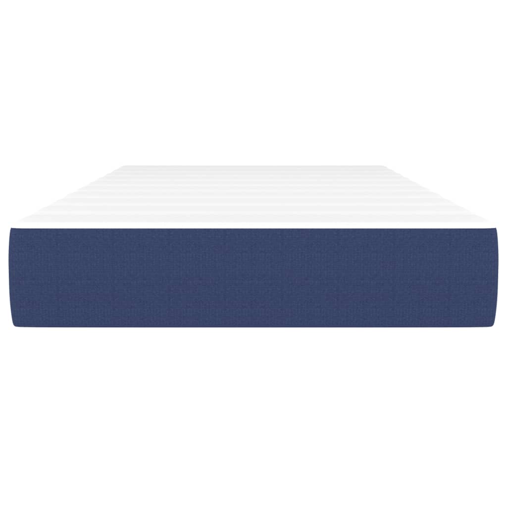 Matelas de lit à ressorts ensachés fermeté moyenne Bleu 80x200x20 cm Tissu - XIOS