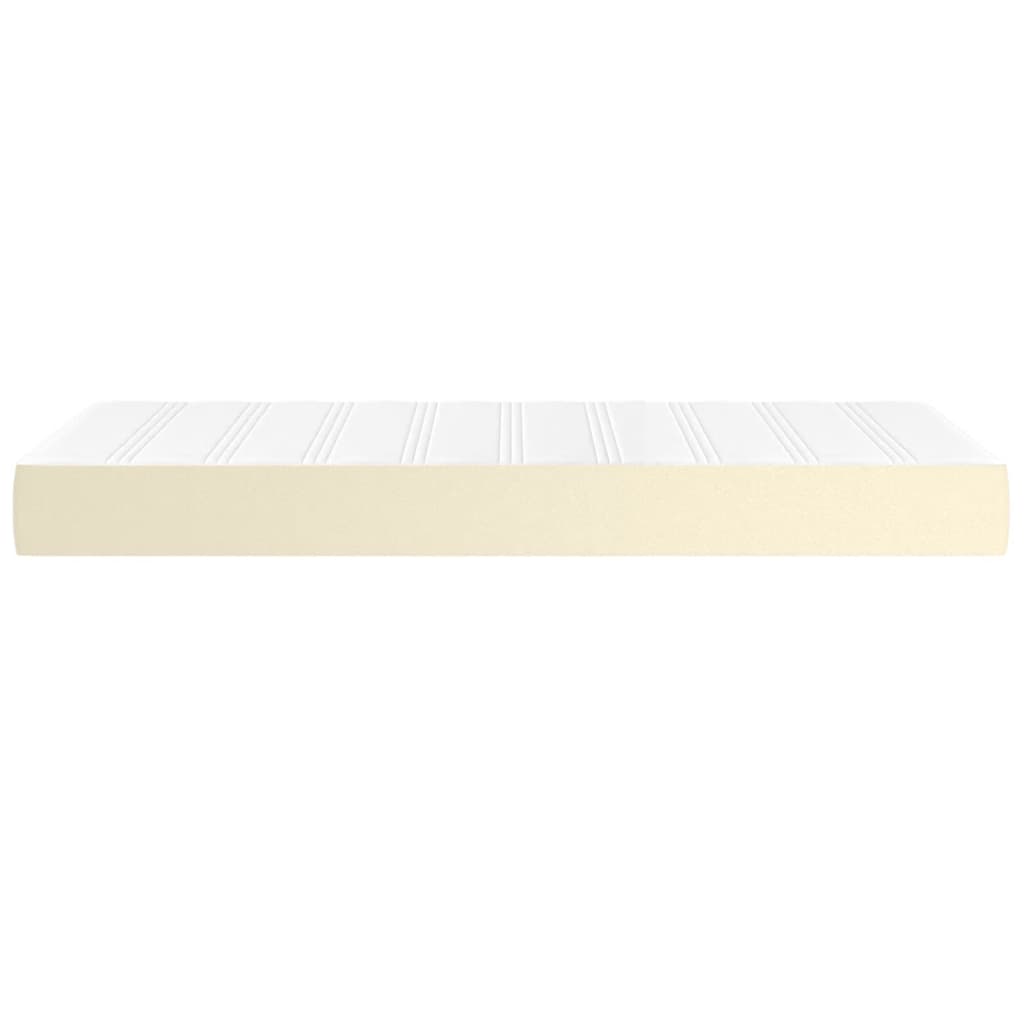 Matelas de lit à ressorts ensachés fermeté moyenne Crème 80x200x20cm Similicuir - XIOS