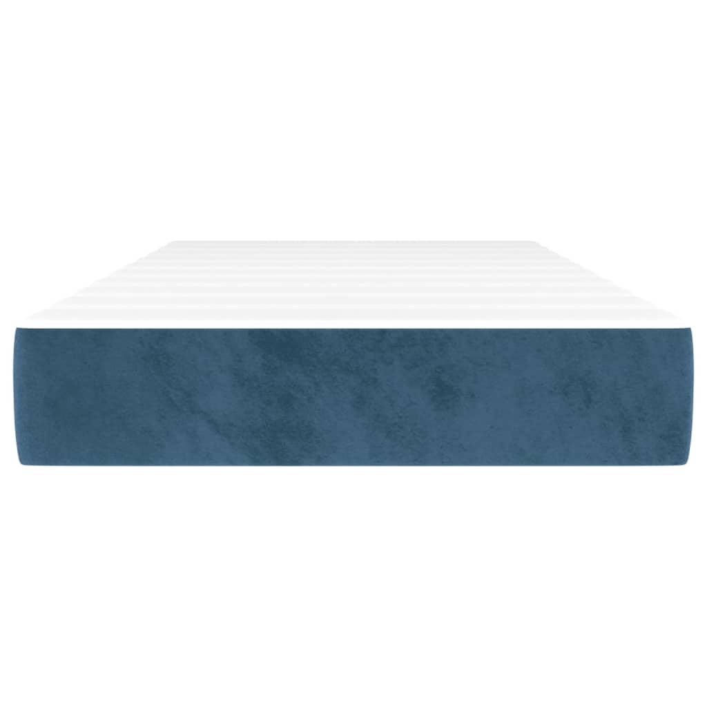 Matelas de lit à ressorts ensachés fermeté moyenne Bleu foncé 80x200x20 cm - XIOS
