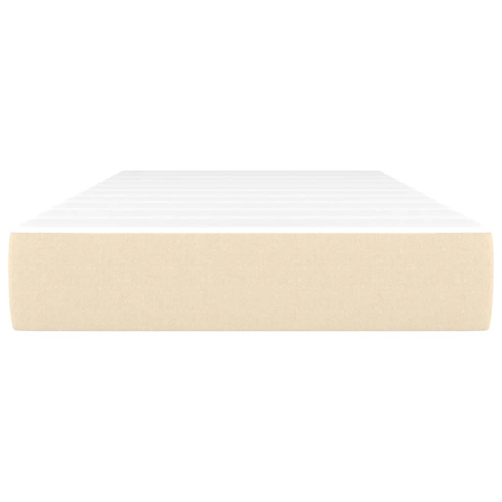 Matelas de lit à ressorts ensachés fermeté moyenne Crème 90x190x20 cm Tissu - XIOS