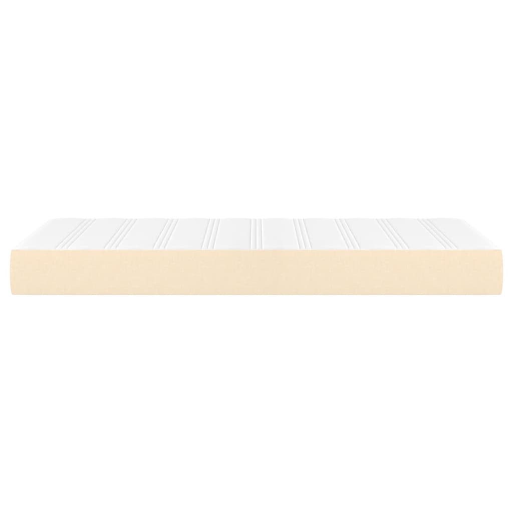 Matelas de lit à ressorts ensachés fermeté moyenne Crème 90x190x20 cm Tissu - XIOS