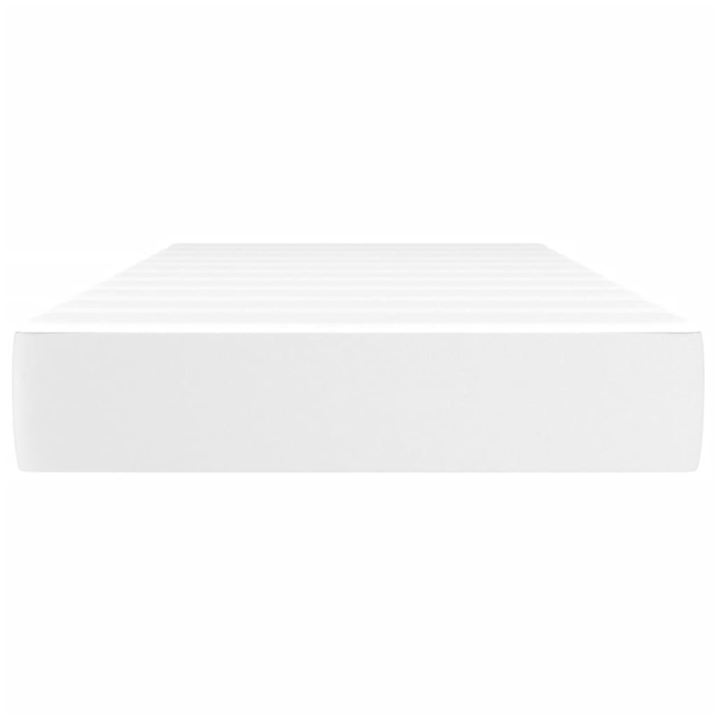 Matelas de lit à ressorts ensachés fermeté moyenne Blanc 90x190x20cm Similicuir - XIOS