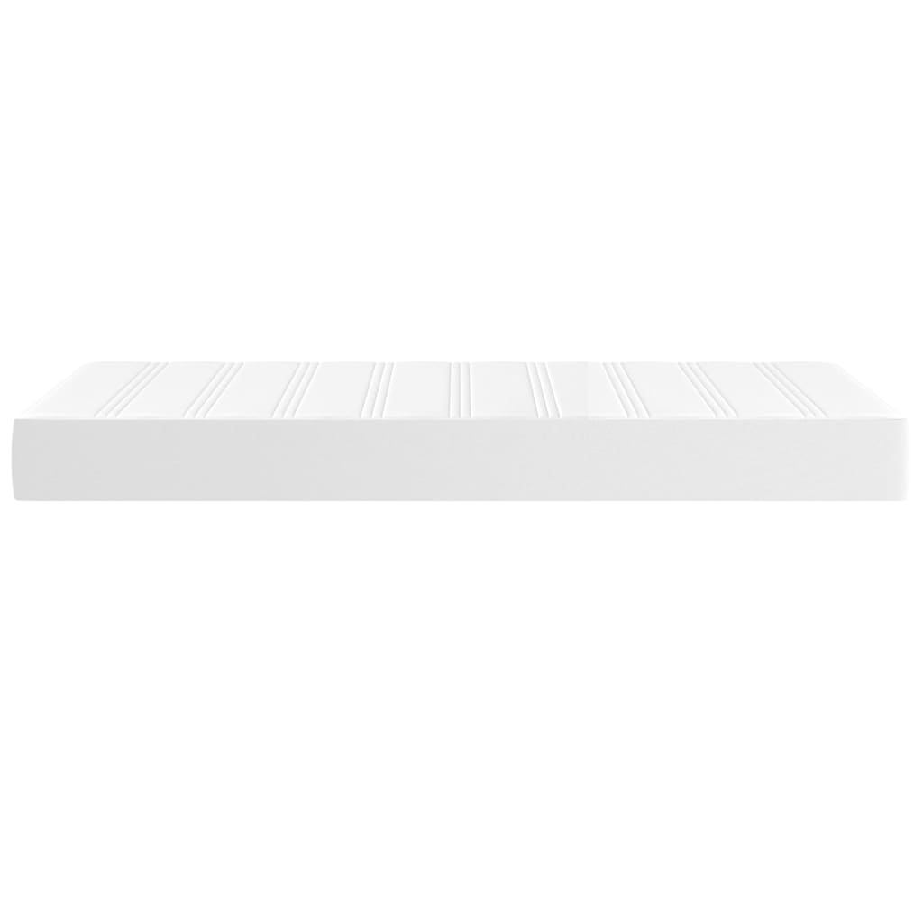 Matelas de lit à ressorts ensachés fermeté moyenne Blanc 90x190x20cm Similicuir - XIOS