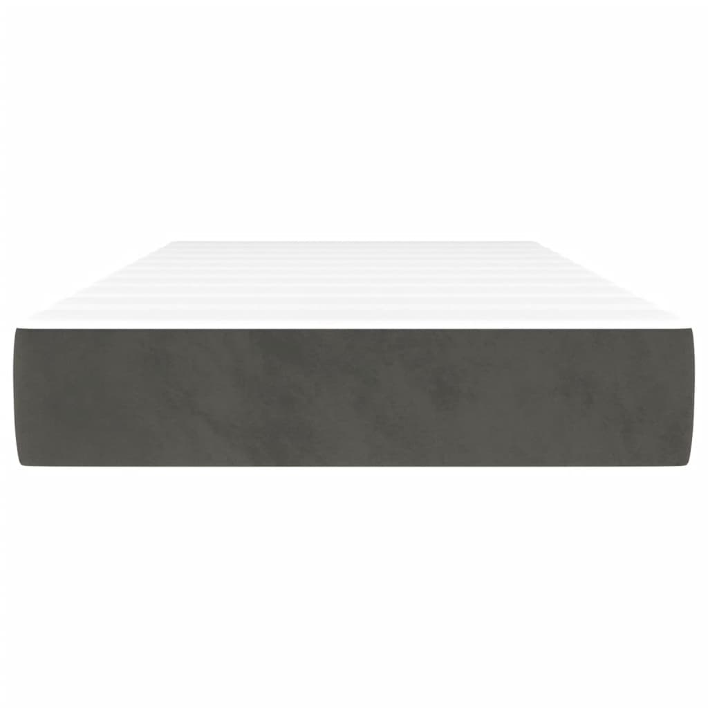 Matelas de lit à ressorts ensachés Gris foncé 90x190x20 cm - XIOS