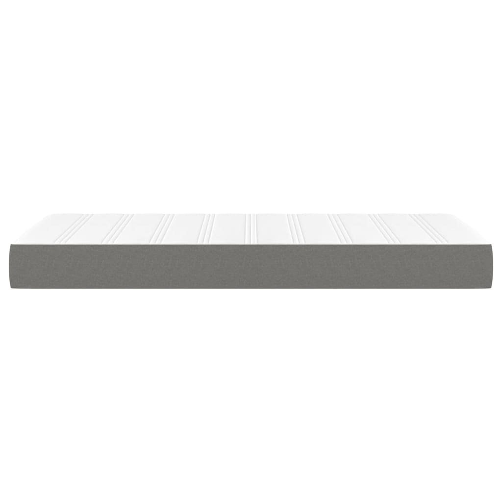 Matelas de lit à ressorts ensachés fermeté moyenne Gris foncé 90x200x20cm Tissu - XIOS