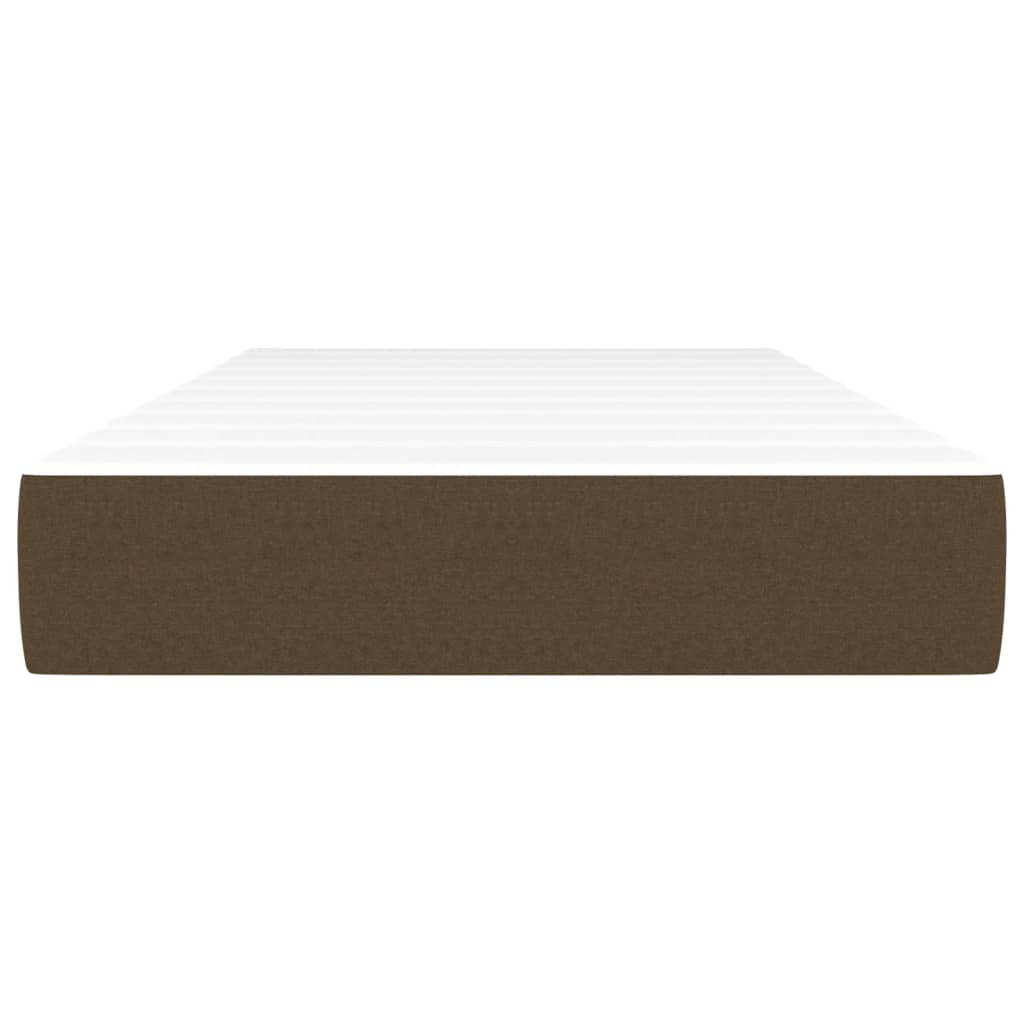 Matelas de lit à ressorts ensachés fermeté moyenne Marron foncé 90x200x20 cm - XIOS