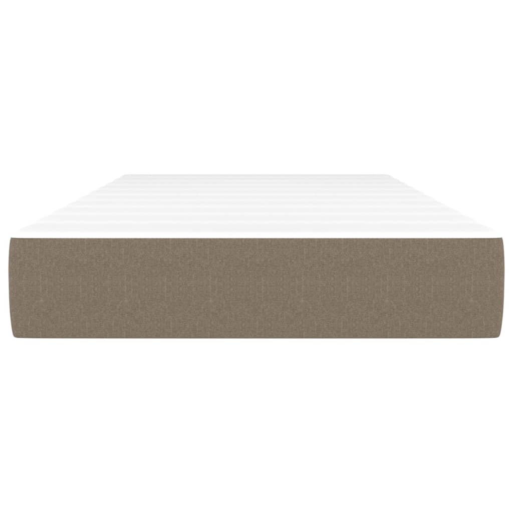 Matelas de lit à ressorts ensachés fermeté moyenne Taupe 90x200x20 cm Tissu - XIOS