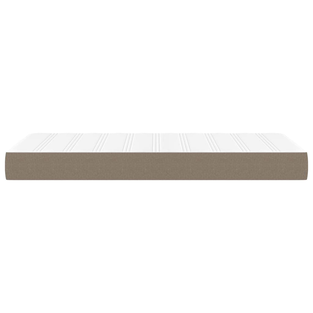 Matelas de lit à ressorts ensachés fermeté moyenne Taupe 90x200x20 cm Tissu - XIOS