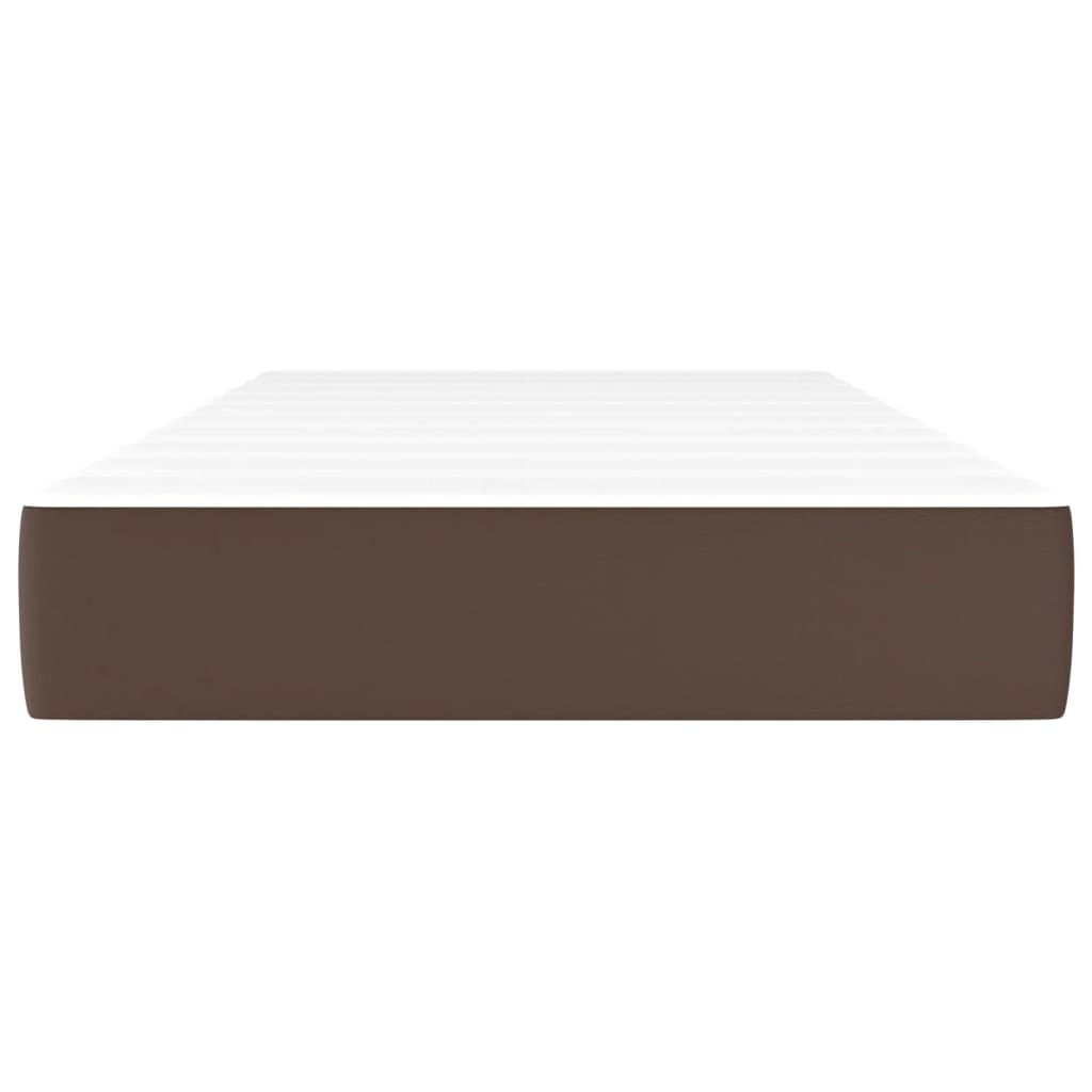 Matelas de lit à ressorts ensachés fermeté moyenne Marron 90x200x20 cm - XIOS