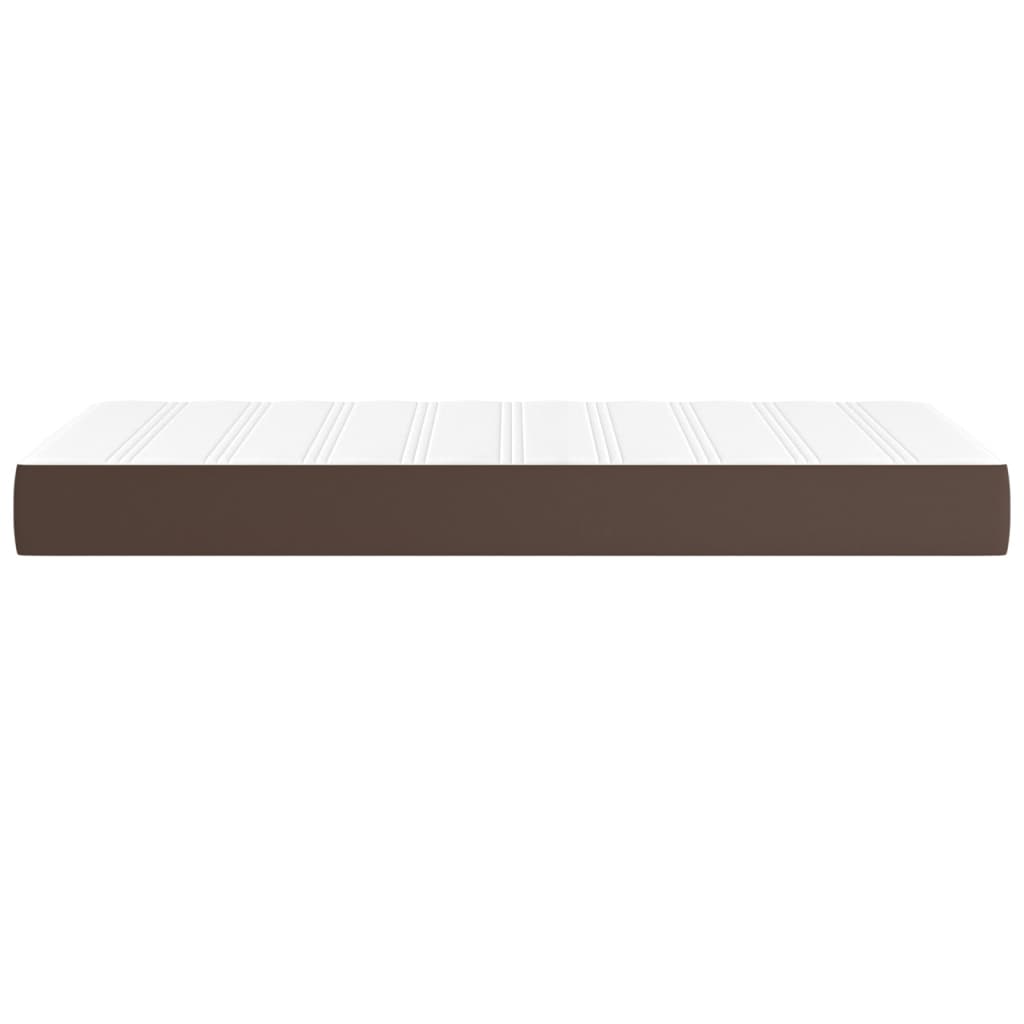 Matelas de lit à ressorts ensachés fermeté moyenne Marron 90x200x20 cm - XIOS