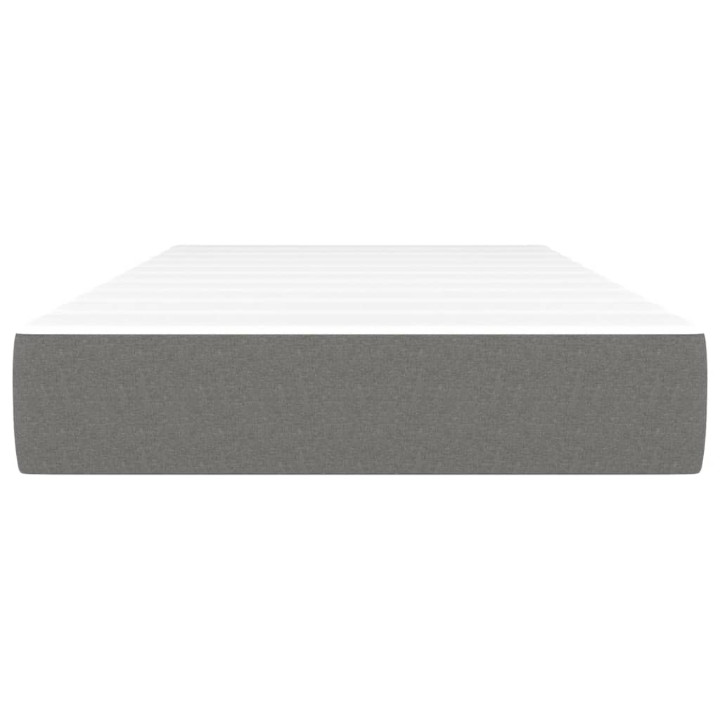 Matelas de lit à ressorts ensachés fermeté moyenne Gris foncé 100x200x20 cm - XIOS
