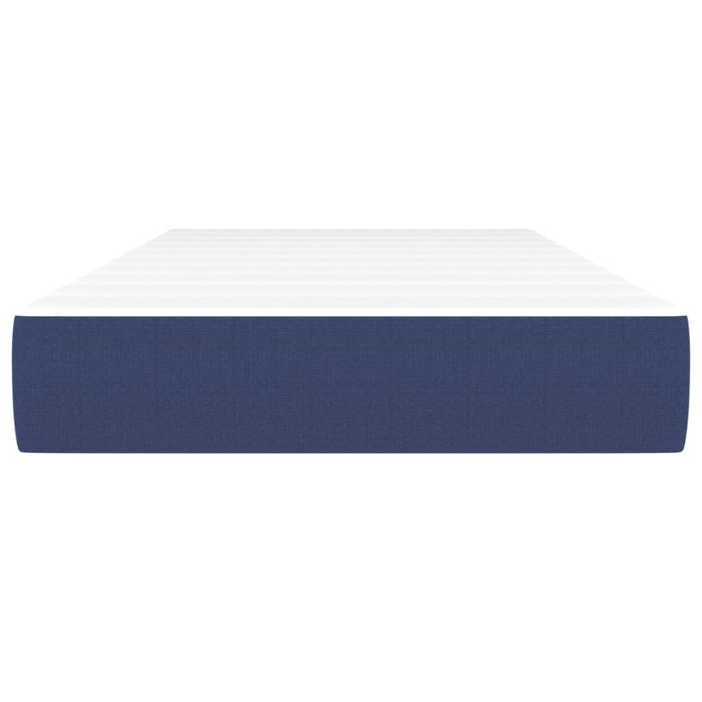 Matelas de lit à ressorts ensachés fermeté moyenne Bleu 100x200x20 cm Tissu - XIOS